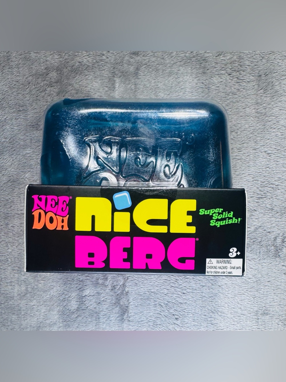 Schylling - Needoh Nice Berg Blue XL Super Solid Squish - Cube - Sealed